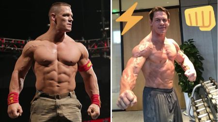 John Cena lost 17 pounds of body weight in 2018.